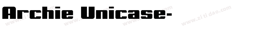 Archie Unicase字体转换